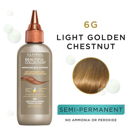 Clairol Professional 6g Light Golden Chestnut Semi Permanent Hair Color