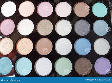 Colorful Eyeshadow Make Up Palettes Stock Image Image Of Powder