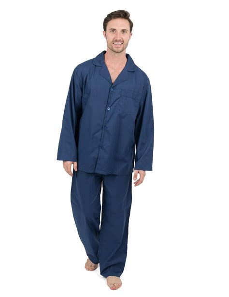 Leveret Mens Pajamas Poly Cotton 2 Piece Christmas Pajama Set Size Small Xxx Large Navy Large