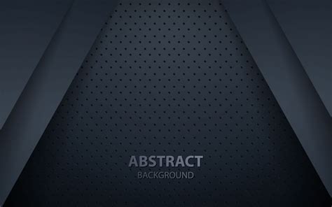 Premium Vector Dark Abstract Background With Black Overlap Layers