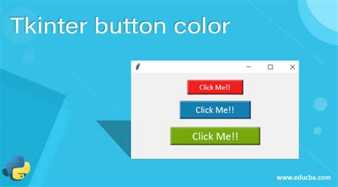 Tkinter Button Color How To Color Button In Tkinter With Examples