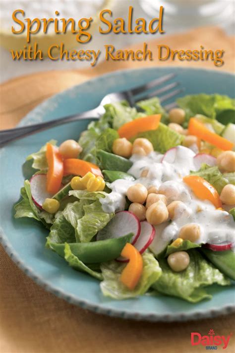 Her method was a mystery, until one day i ambled through the kitchen while she got her ingredients ready. Spring Salad with Cheesy Ranch Dressing Recipe with ...