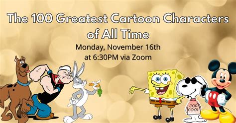 The 100 Greatest Cartoon Characters Of All Time Londonderry Nh Patch