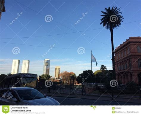 Buenos Aires At Dawn On A Cold Winter Day Stock Image Image Of