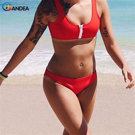 buy bandea bikini 2019 sexy sport bikini set women swimwear female swimsuit