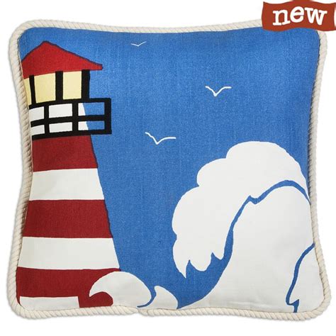 Lighthouse Pillow Canvas Pillow Pillows Canvas Decor