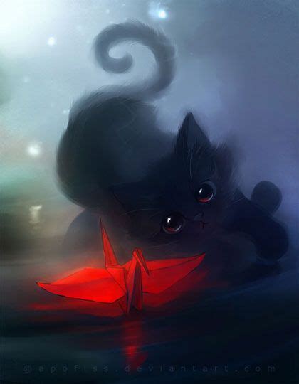 Cute Black Cats Paintings By Rihards Donskis Aka Apofiss Blog Of