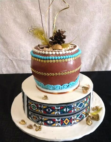 Traditional Wedding Cake with Ndebele Design – Clipkulture