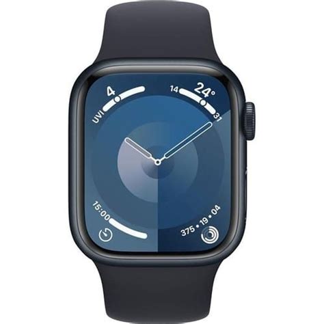 apple watch series 9 gps boîtier aluminium 41 mm minuit bracelet m l rakuten