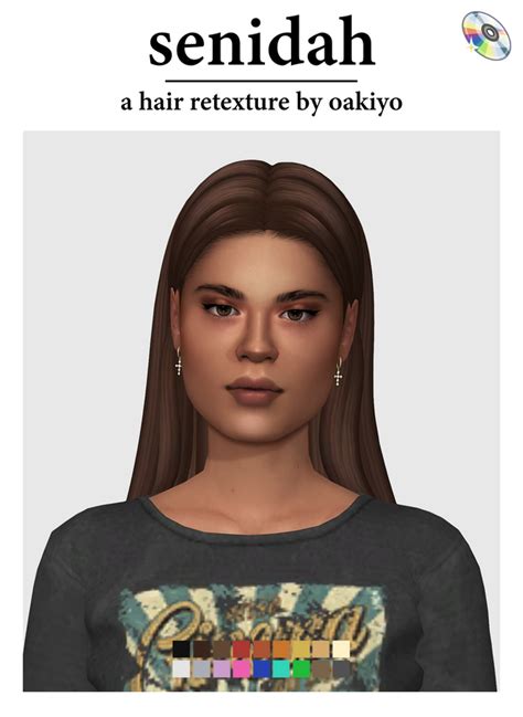 Senidah Hair Oakiyo On Patreon The Sims 4 Skin Sims Hair Sims