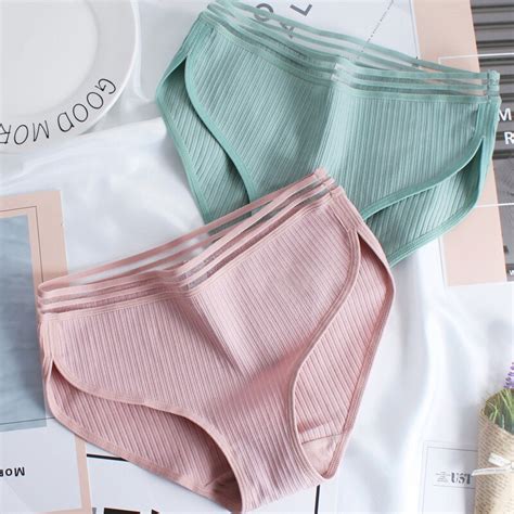 Female Seamless Underwear Women S Cotton Briefs Sexy Girl Middle Waist Panties Bamboo Fiber