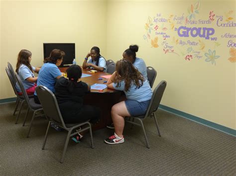 Our Girls In Group Discussion Learning Healthy Habits