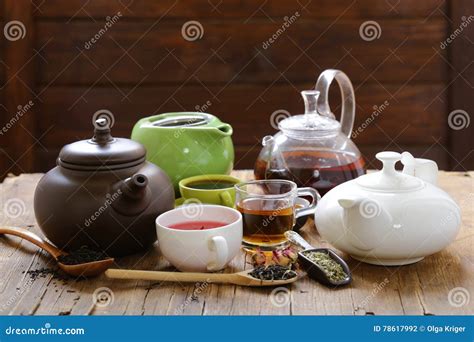 Tea Party Still Life Stock Photo Image Of Herbal Loose 78617992