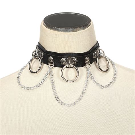 Sexy Harajuku Chain Choker Necklace For Women Cosplay Collar Bondage Goth Belt Chocker Gothic