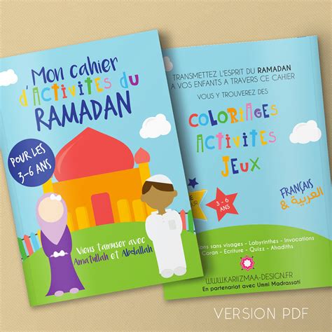 Cahier Dactivités Du Ramadan 3 6 Ans Petit Alim
