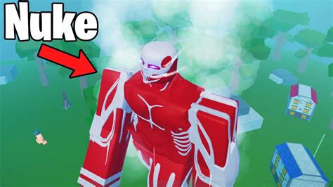 I Became The Colossal Titan In Roblox Aot Youtube