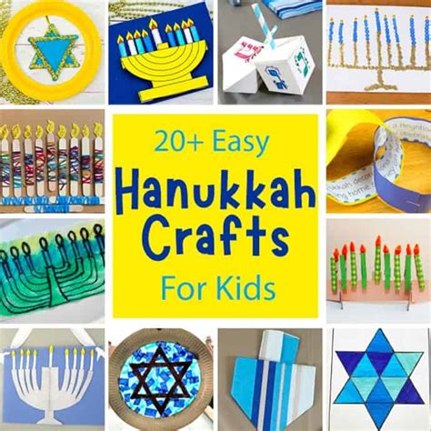 20 Easy Hanukkah Crafts For Kids Kids Craft Room
