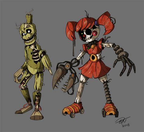 My Take On Scrap Baby And Scraptrap Fivenightsatfreddys Fnaf Drawings Fnaf Fnaf Art