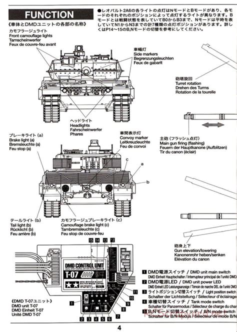 Tamiya Operation Manual Leopard A Scale