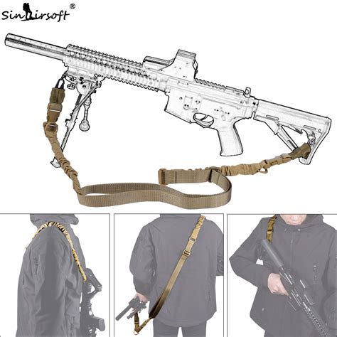 Tactical 2 Two Point Sling Adjustable Bungee Shotgun Rifle Gun Sling