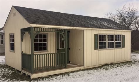 14×26 – Deluxe Cabin – Stock # SS125 | Amish Barn Company | Amish barns
