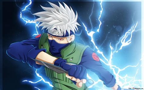 Naruto Shippuden Kakashi Hatake Lightning Jutsu Hd Wallpaper Download