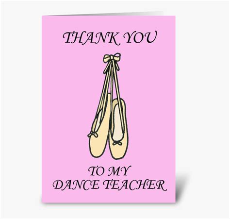 Thank You Dance Teacher Ballet Shoes Thank You For Dance Teacher