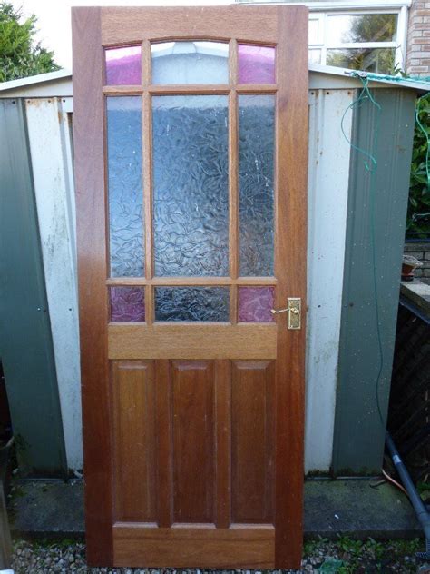 Solid Hard Wood Half Glazed Doors With All Fitings In Greenock