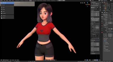 3d Store Zbrush And Blender Character Models Download Stylized Girl