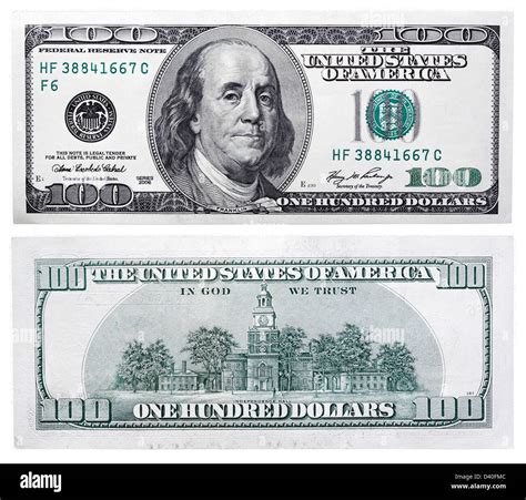 Billet De 100 Dollars Benjamin Franklin Et Lindependence Hall Usa
