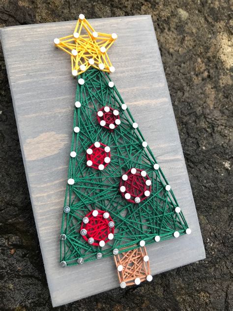 Made To Order Mini Christmas Tree String Art Etsy