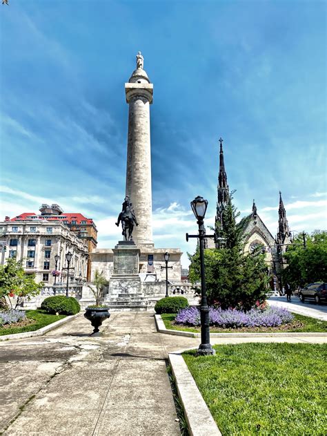 The Home Of The First Washington Monument Baltimore Md — Get Out N