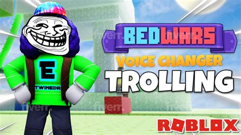Bedwars Voice Chat Funny Moments With A Voice Changer Roblox Youtube