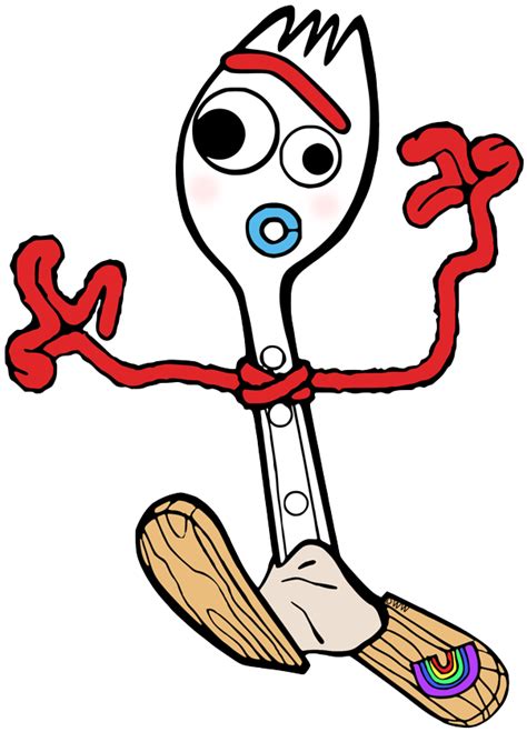 Forky Svg Layered Eps Png Files Forky Clipart Toy Sto