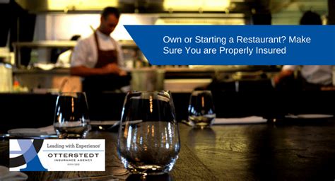 Running your own insurance agency has its advantages: Own or Starting a Restaurant? Make Sure You are Properly Insured | Otterstedt Insurance Agency