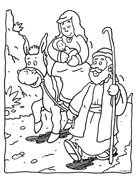 Lees hier meer informatie hierover. Jozef, maria, jezus met de ezel … | Kleurplaten, Kerst ...