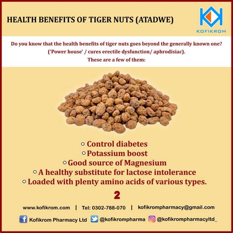 Kofikrom Pharmacy Limited On Twitter Benefits Of Tiger Nut Atadwe