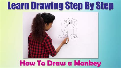 Learn to draw with colored pencil step by step (how to draw & paint) free. How to Draw Animals For Children | How to draw a Monkey ...