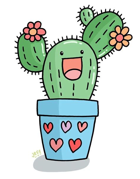 Jess Bradley On X Cactus Drawing Cactus Clipart Cactus Art