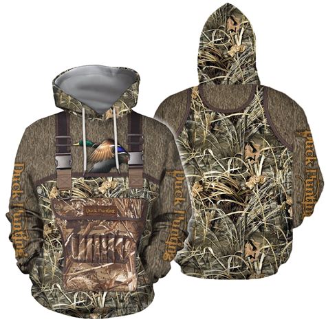 Duck Hunting Concept Duck Hunter Tover Print Hoodie Etsy
