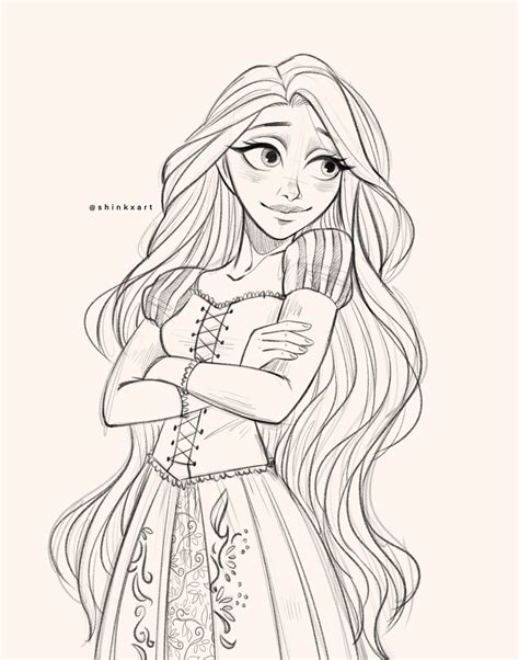 Artstation Rapunzel Quick Sketch