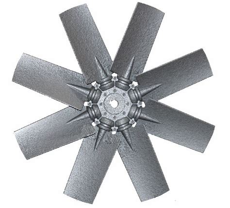 Aluminium Industrial Aluminum Fan Blades Feature High Quality Color