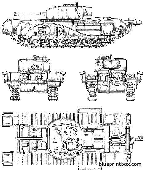 Churchill Tank Mkvii Blueprint 5a1