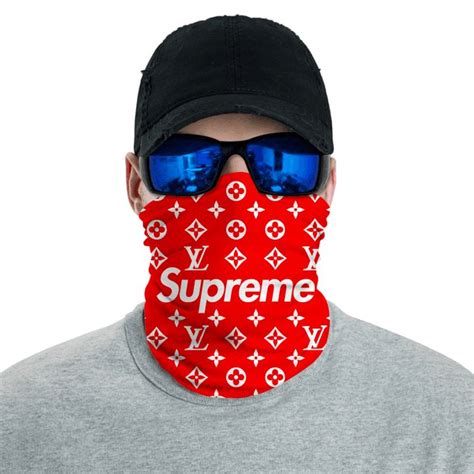Louis Vuitton And Supreme Face Mask Inktee Store Louis Vuitton