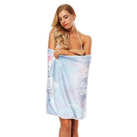 Fashion Womens Bath Beach Towel Bathrobes Creative Spa Sauna Dress Body