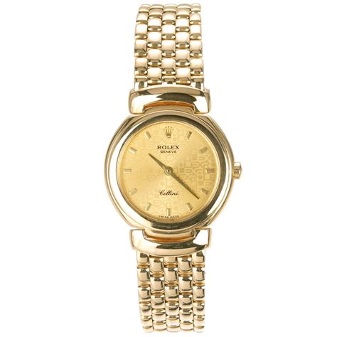 Rolex Ladies Yellow Gold Cellini Cellissima Quartz Wristwatch Ref 6621