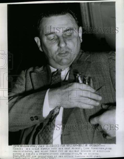 1942 Press Photo Leon Henderson Price Administration Rrw17207