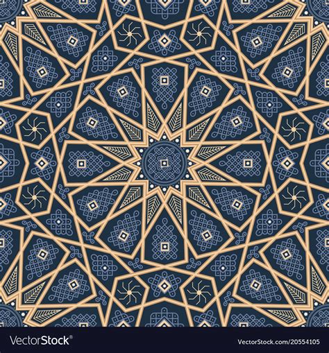 Set Of Islamic Oriental Patterns Seamless Arabic Vector Image