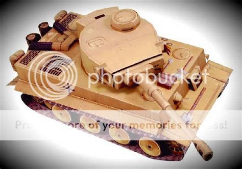 Papermau Ww2`s German Tank Tiger I Paper Model In 124 Scale By