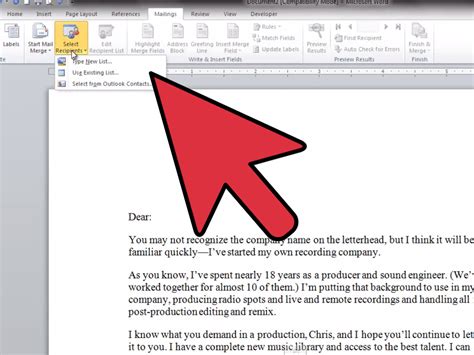 As mentioned before, a merger is when two businesses become one and start a new company. How to Mail Merge in Microsoft Word: 12 Steps (with Pictures)